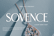 Sovence – A Luxury Serif Font, a Serif Font by overlaytemplates (Thumbnail 1 of 5)