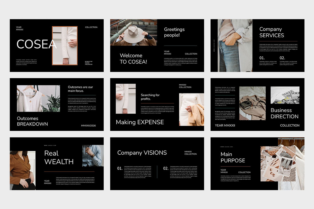 Cosea : Fashion Business Keynote, a Presentation Template by Punkl Camp (Photo 2 of 9)
