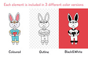 Nursery for a girl-Clipart&Lettering, an Animal Illustration by Truefiesta (Thumbnail 3 of 8)