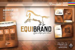 Western Horse Brand Promo Kit, a Branding & Logo Template by Strongholdbrand