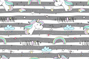 Cute unicorns patterns collection., a Pattern Graphic by Irene_Boiko_ART (Thumbnail 17 of 22)