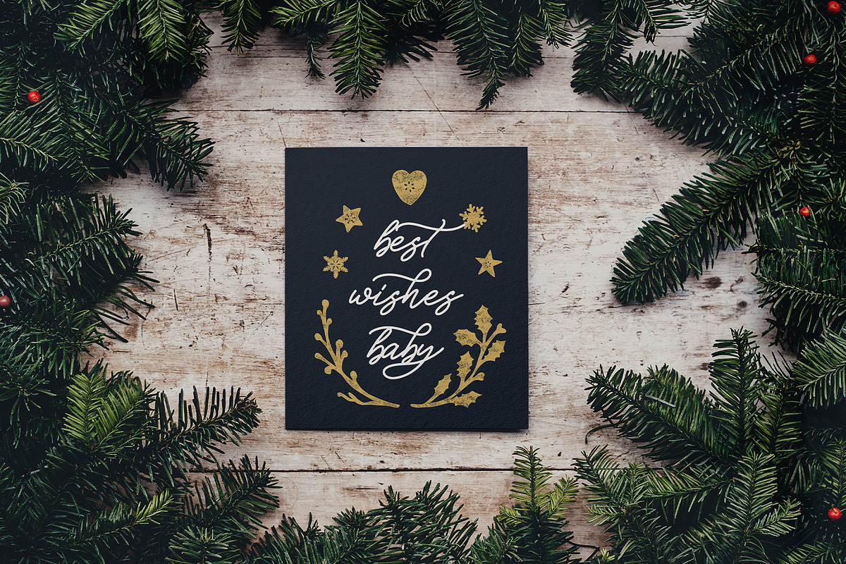 Holiday Galore - Hand-Drawn Font Duo, a Sans Serif Font by SilverStag Type Foundry (Photo 6 of 39)