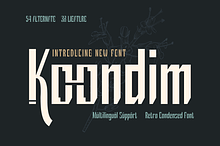 Koondim – Retro Condensed Font