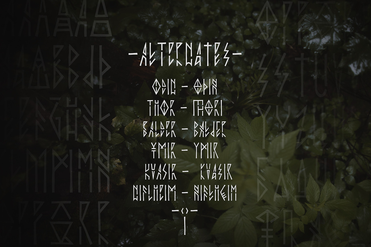 Fjordgard - Runic Display Font, a Font by Viktor Pushkarev (Photo 5 of 5)