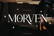 Morven - A Modern Serif Font, a Serif Font by Flawless And Co (Thumbnail 1 of 11)