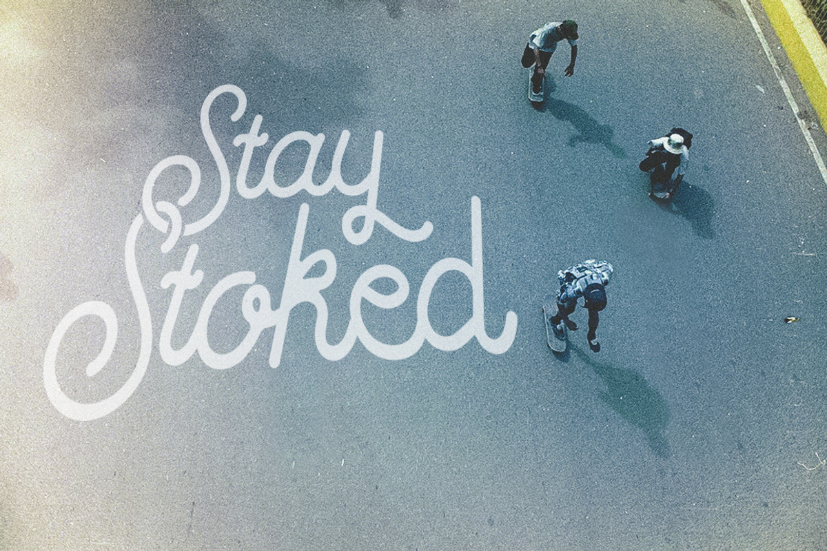 So Stoked Script Font preview 2