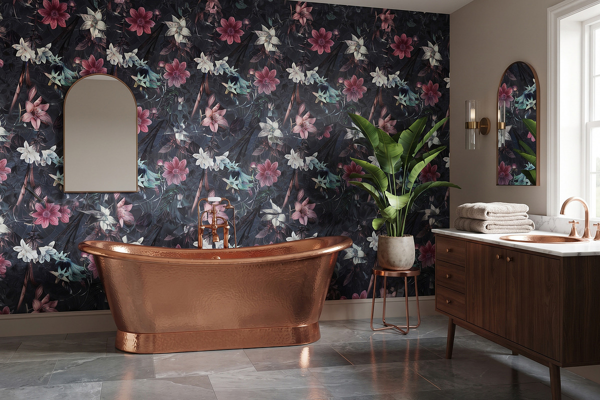 Dark Blooms - Seamless Patterns, a Pattern Graphic by texvogue (Photo 5 of 10)