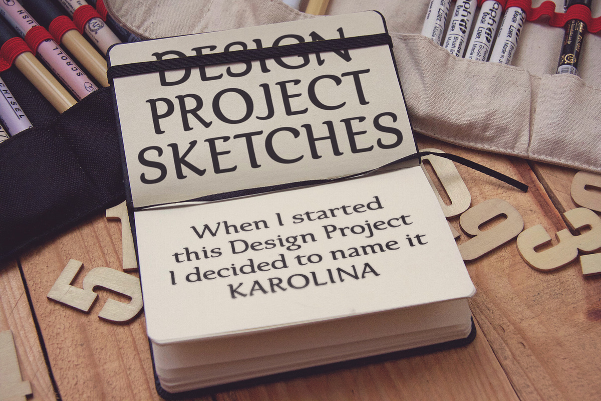 Karolina Serif font preview 3