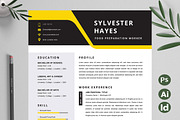 Minimalist Resume | CV Template, a Resume Template by Attractive Resume (Thumbnail 1 of 3)