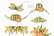 Watercolor Cute Thanksgiving Set, an Object Graphic by OrangePeafowlArt (Thumbnail 8 of 15)