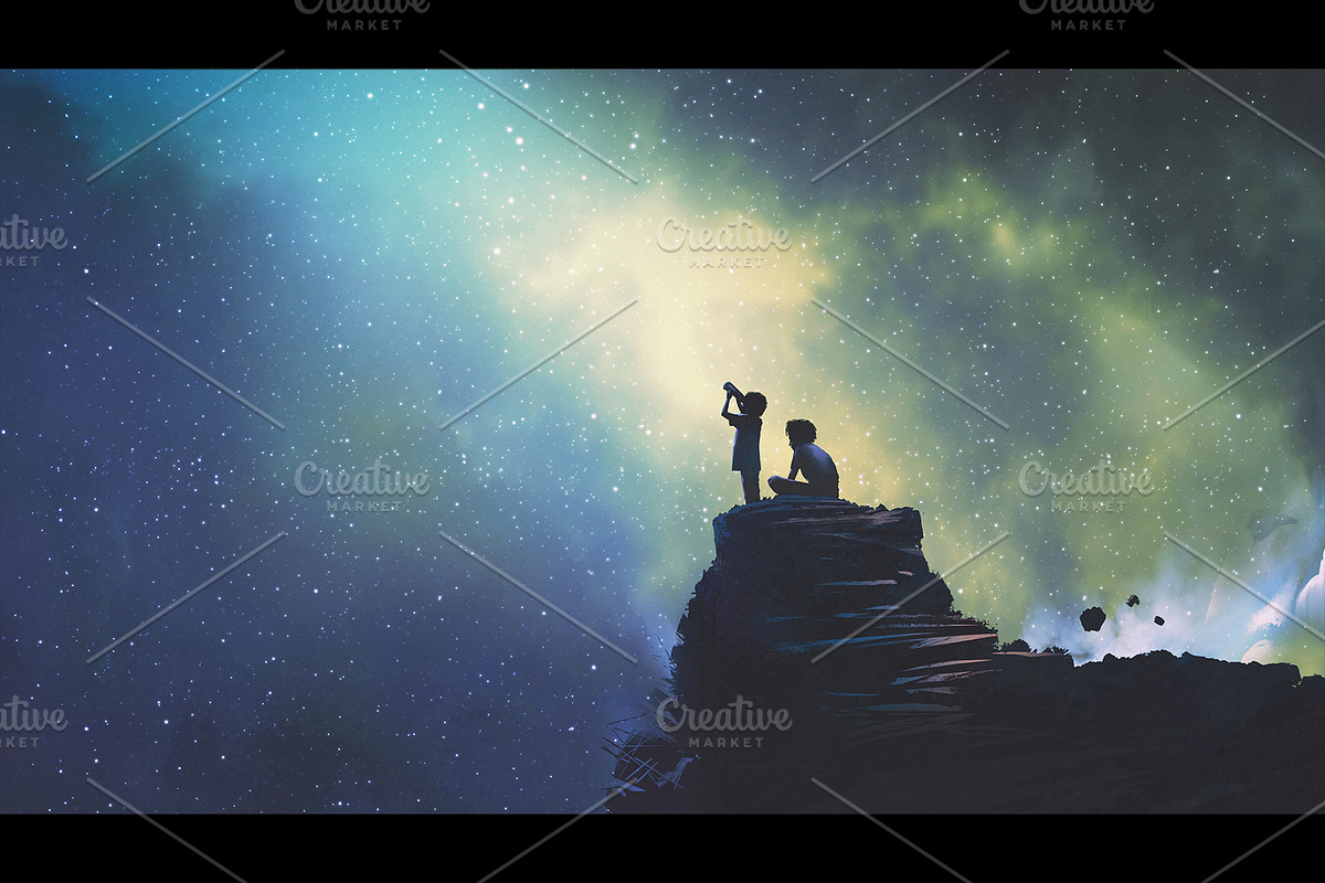 Starry fantasy painting collection, a Person Illustration by Grandfailure (Photo 2 of 7)