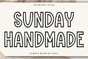 Sunday Handmade, a Sans Serif Font by FreshTypeINK (Thumbnail 1 of 7)