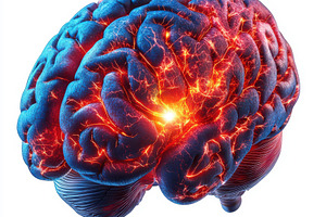 Burning Brain Intense Neurological A, a Health & Medical Photo by Pixeness Studio