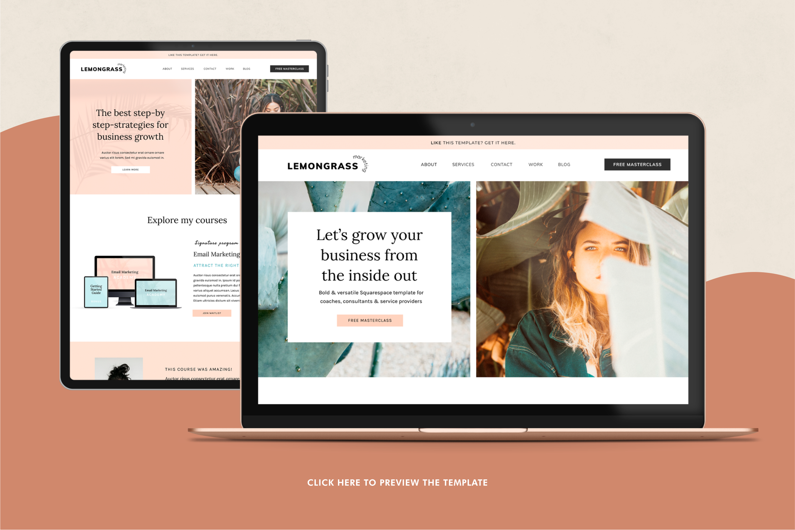 Squarespace template: Lemongrass, a Squarespace Template by Applet Studio