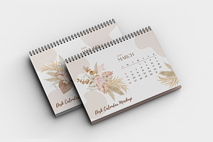 Desk Calendar Mockups