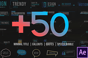 +50 Motion Titles - After Effect, a Templates & Theme by Polygon Motions (Thumbnail 1 of 2)