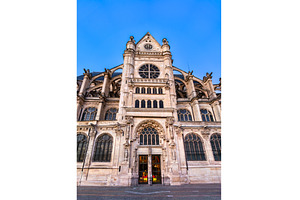 Saint-Eustache church southern, an Architecture Photo by Leonid Andronov