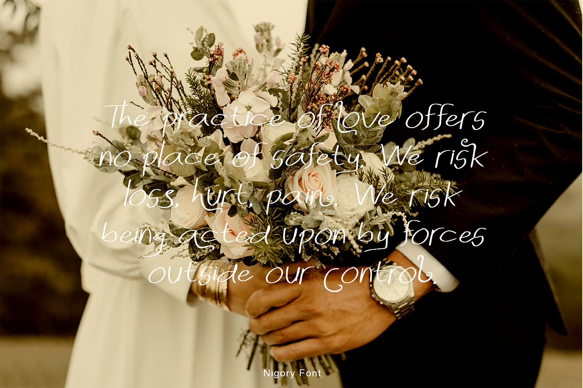 Nigory Handwritten Font, a Handwritten Font by madeDeduk (Photo 5 of 9)