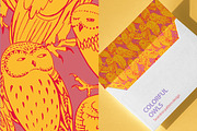 Colorful owls: Seamless pattern, an Animal Illustration by Volga_Store (Thumbnail 4 of 10)
