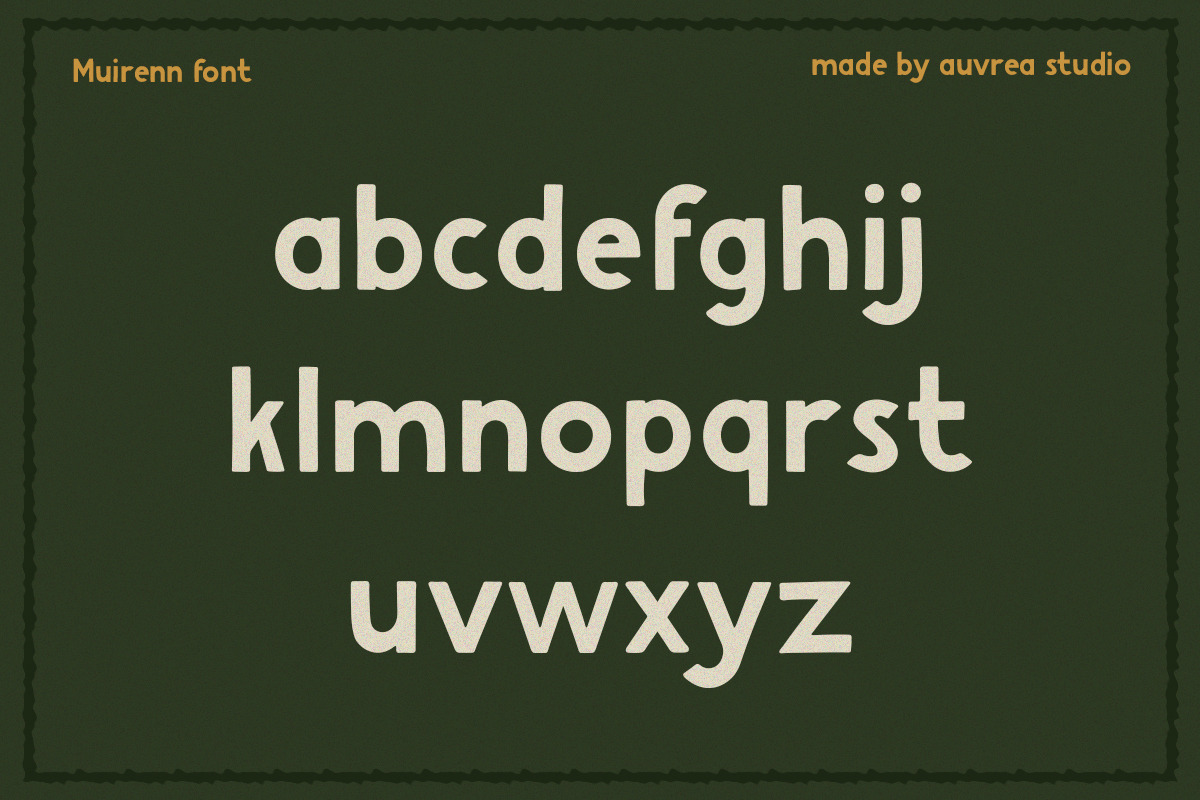 Muirenn | Sans-serif font, a Font by Auvrea Studio (Photo 3 of 9)