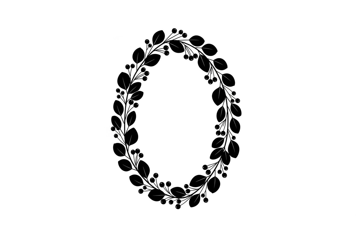 Floral Oval Wreath SVG Bundle, an Illustration by yasushie (Photo 9 of 31)