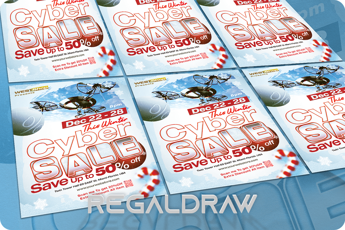 Cyber Sale Flyer, a Flyer Template by regalDRAW (Photo 3 of 3)