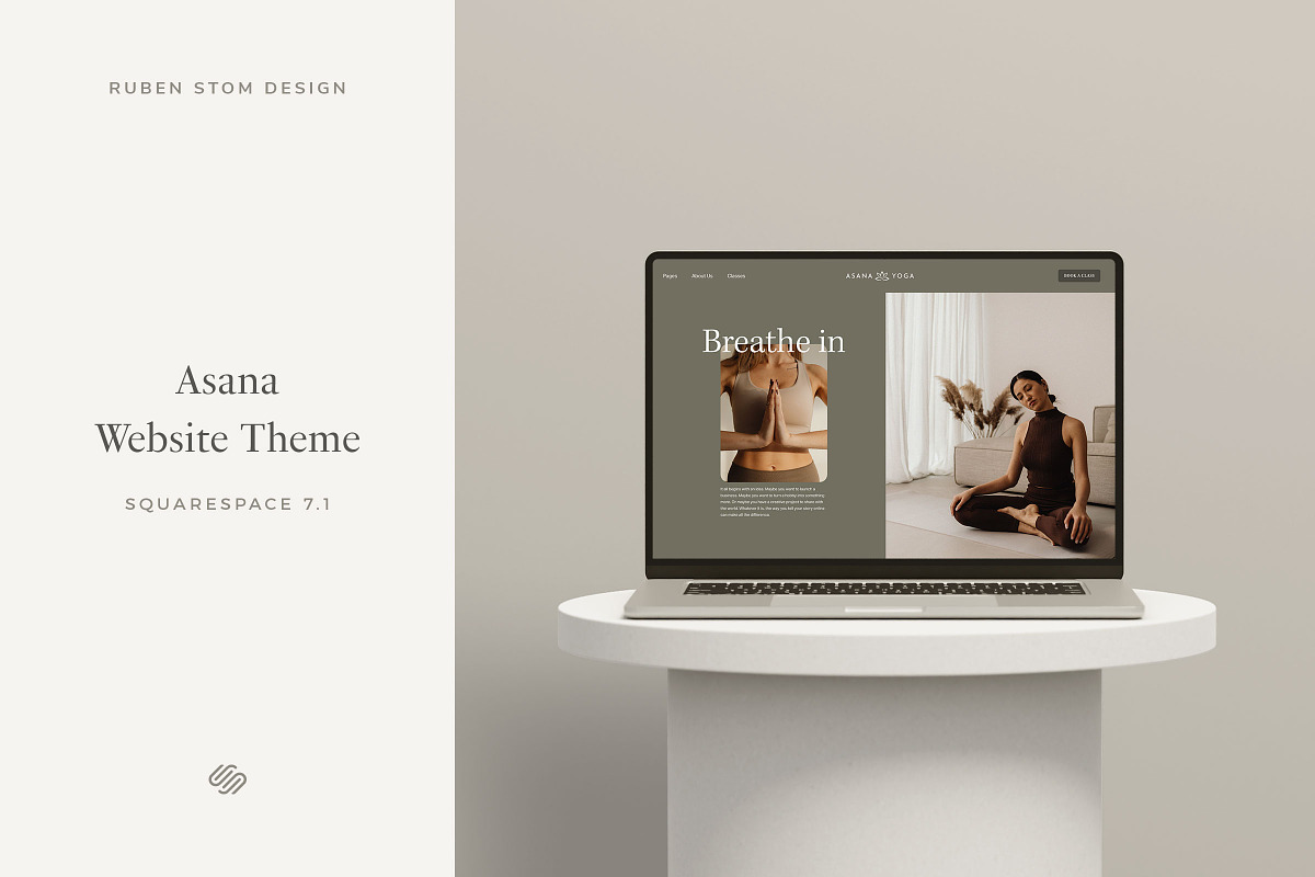 Asana Squarespace 7.1 Website Theme, a Squarespace Template by Ruben Stom (Photo 1 of 11)