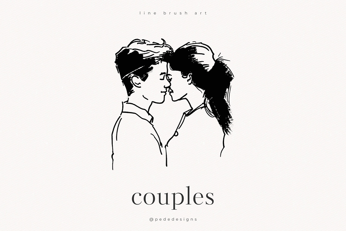 Couples Drawings, a Person Illustration by PeDe Designs (Photo 3 of 6)
