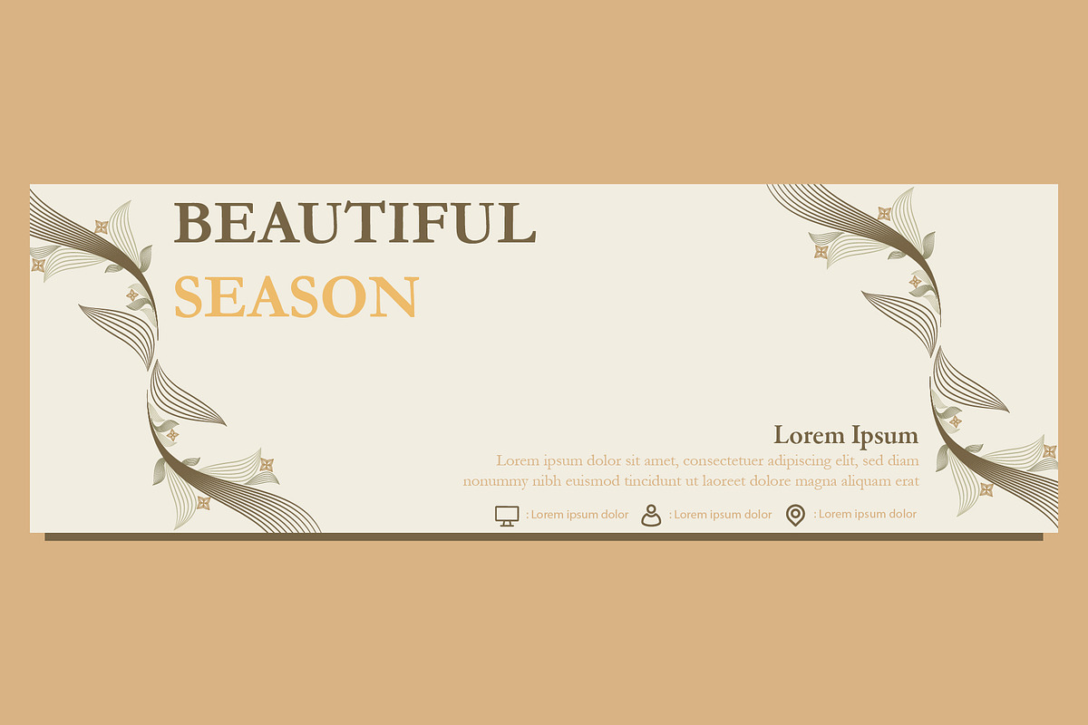 Abstract Floral Banner Template, a Marketing Template by sekitarief (Photo 2 of 3)