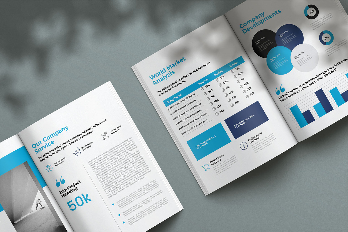 Corporate Brochure Template Layout, a Brochure Template by Creative-Work (Photo 3 of 8)