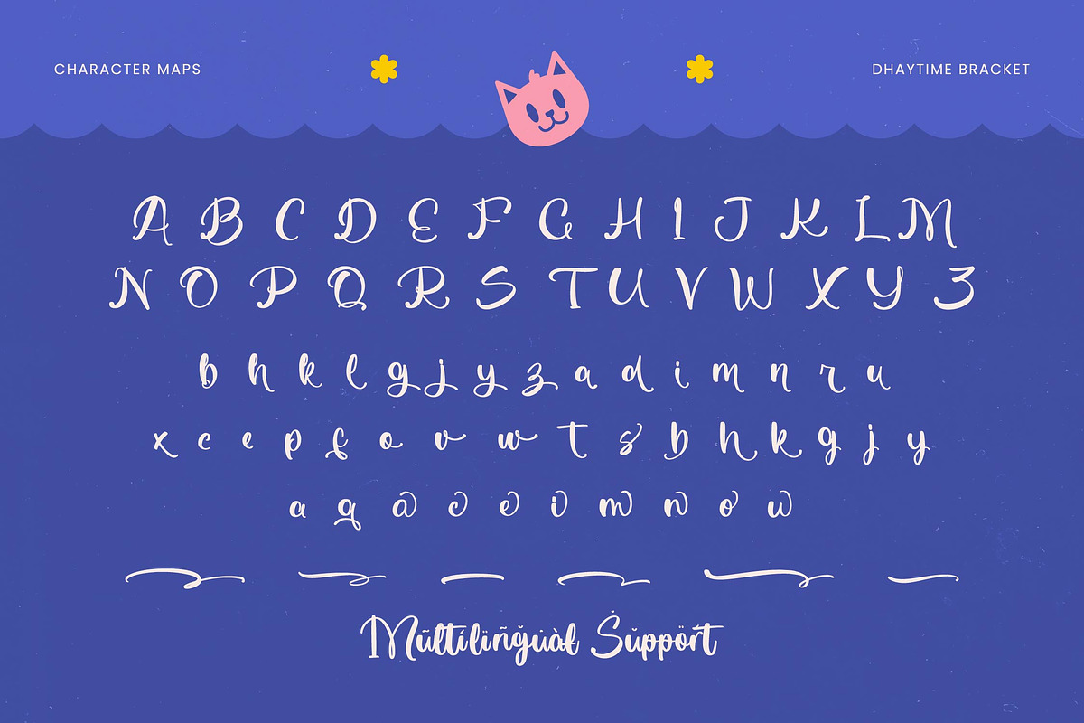 Dhaytime Bracket Bold Handwritten, a Script Font by Letterena Studios Script (Photo 19 of 20)