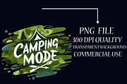 Camping Mode Brushstroke Sublimation, an Illustration by Libby Wishes (Thumbnail 8 of 12)