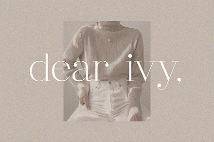 dear ivy, fashion modern serif, a Serif Font by Harmonais Visual
