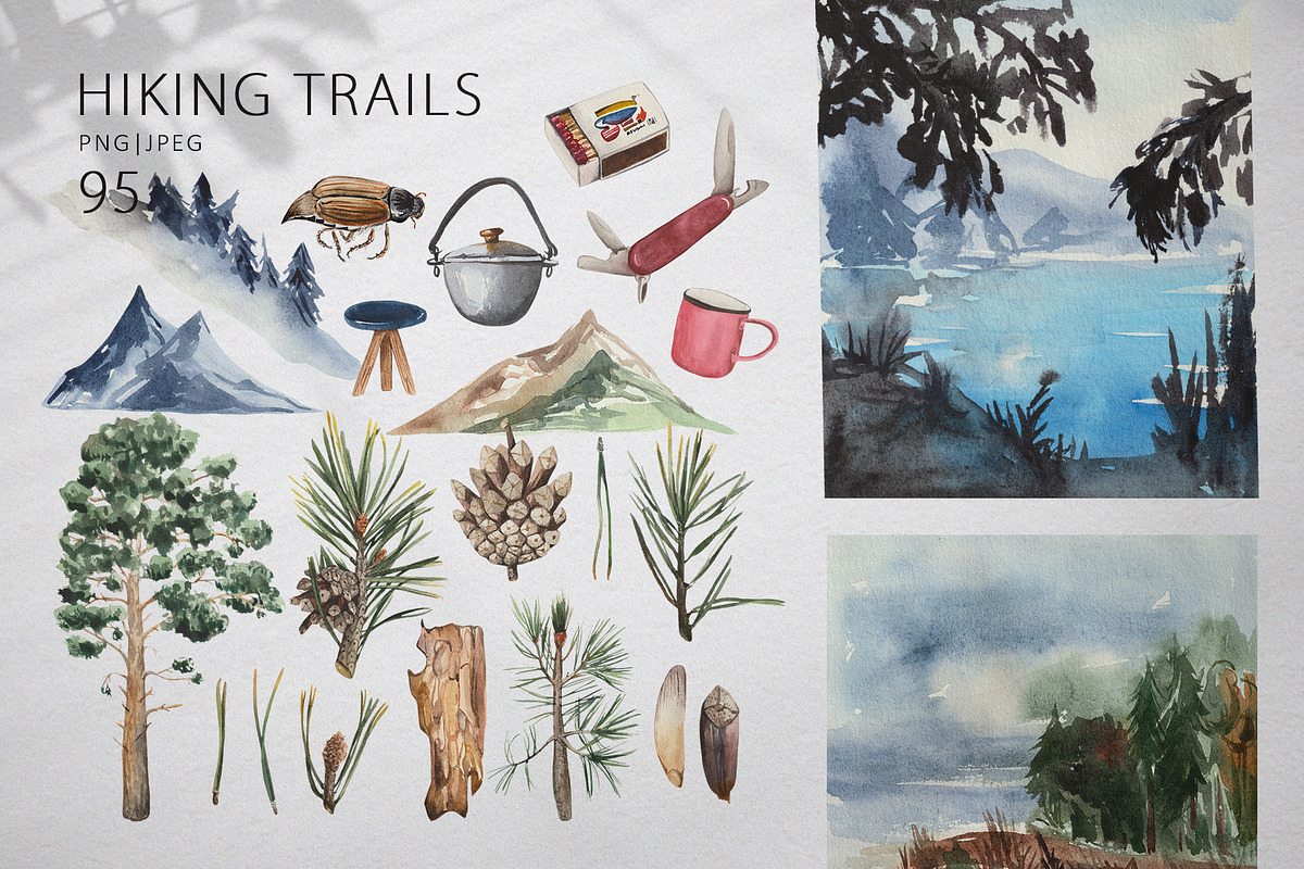 Hiking trails, a Decorative Illustration by Design X0 (Photo 1 of 16)