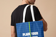 Canvas Tote Bag Model Mockup Bundle, a Merchandise Mockup by Pixel Foundry (Thumbnail 3 of 6)