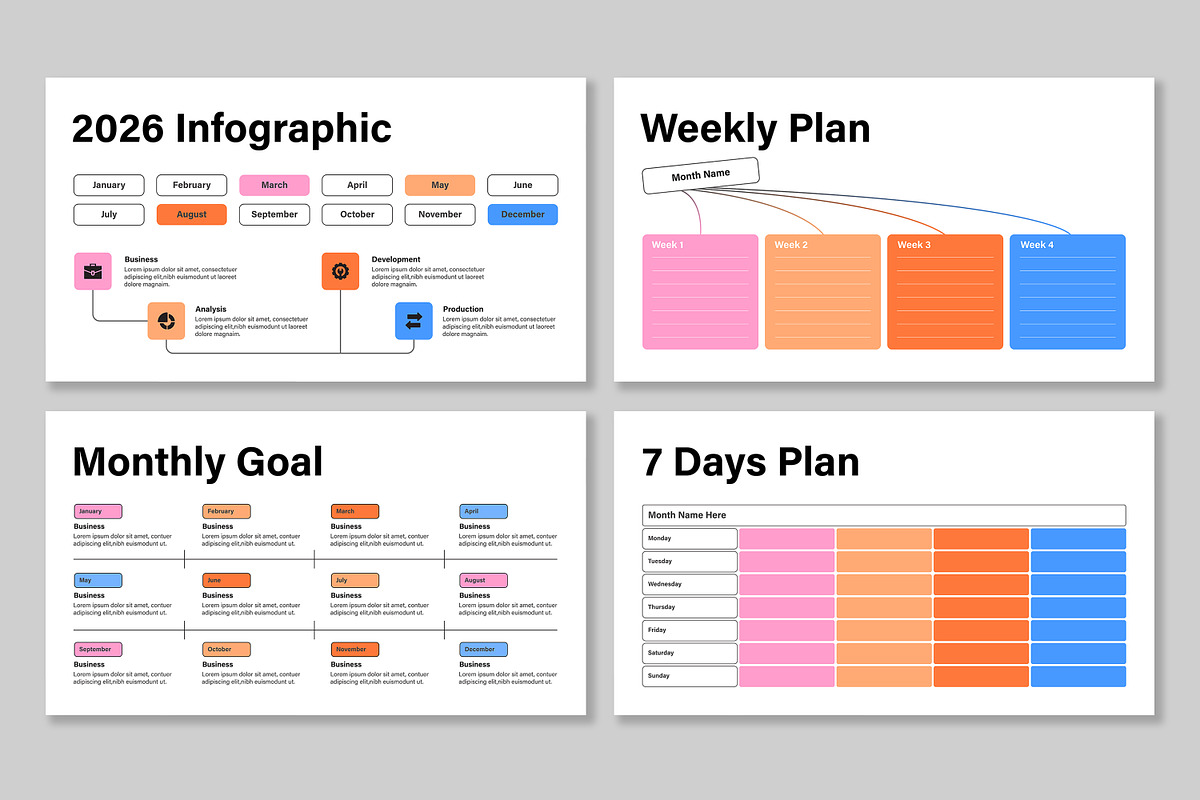 Calendar Infographic, a Presentation Template by Mighty-Slide (Photo 6 of 7)