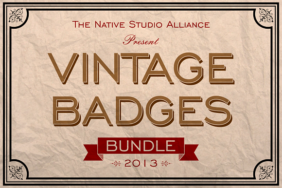 Vintage Badges Bundle 2013 preview 5