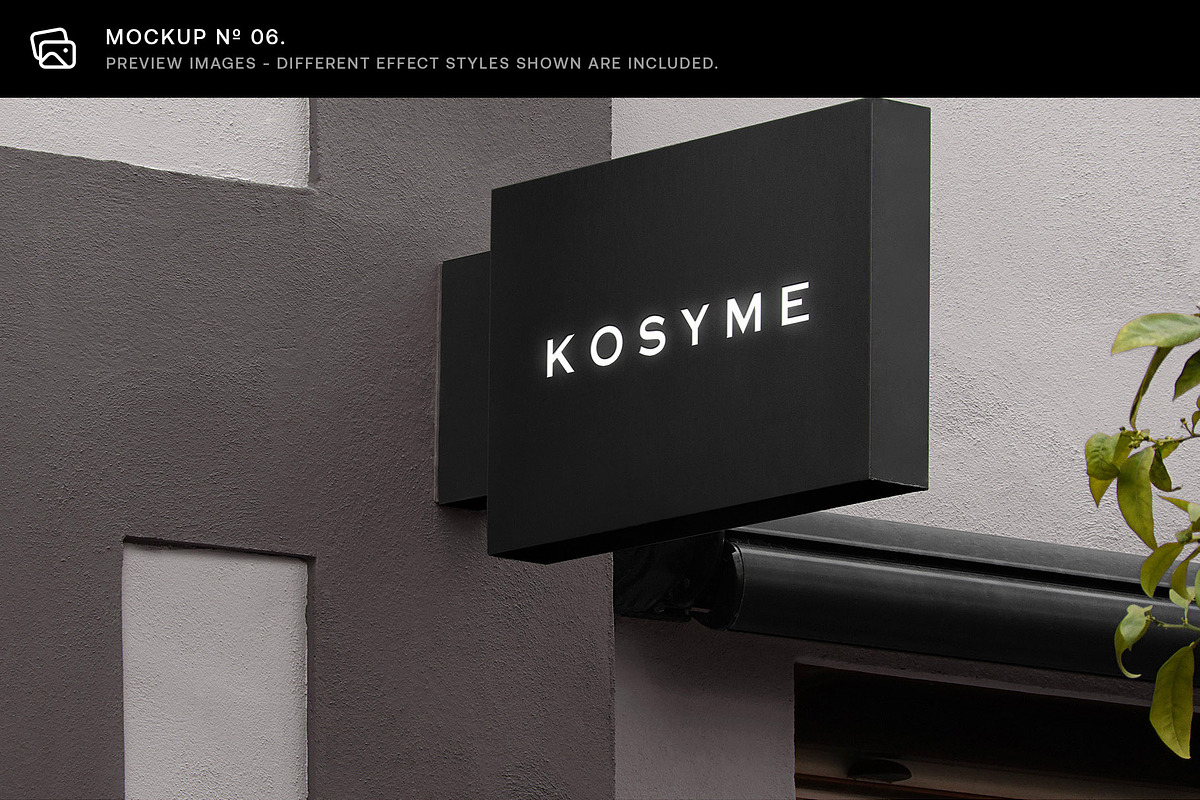 30 Signs & Facade Logo Mockups - V5, a Product Mockup by Asylab (Photo 13 of 38)