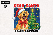 Christmas Funny Dog Dear Santa Png, an Illustration by CreationArt (Thumbnail 1 of 4)