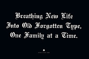 Rustic Old English Blackletter Font, a Blackletter Font by Century Library (Thumbnail 5 of 5)