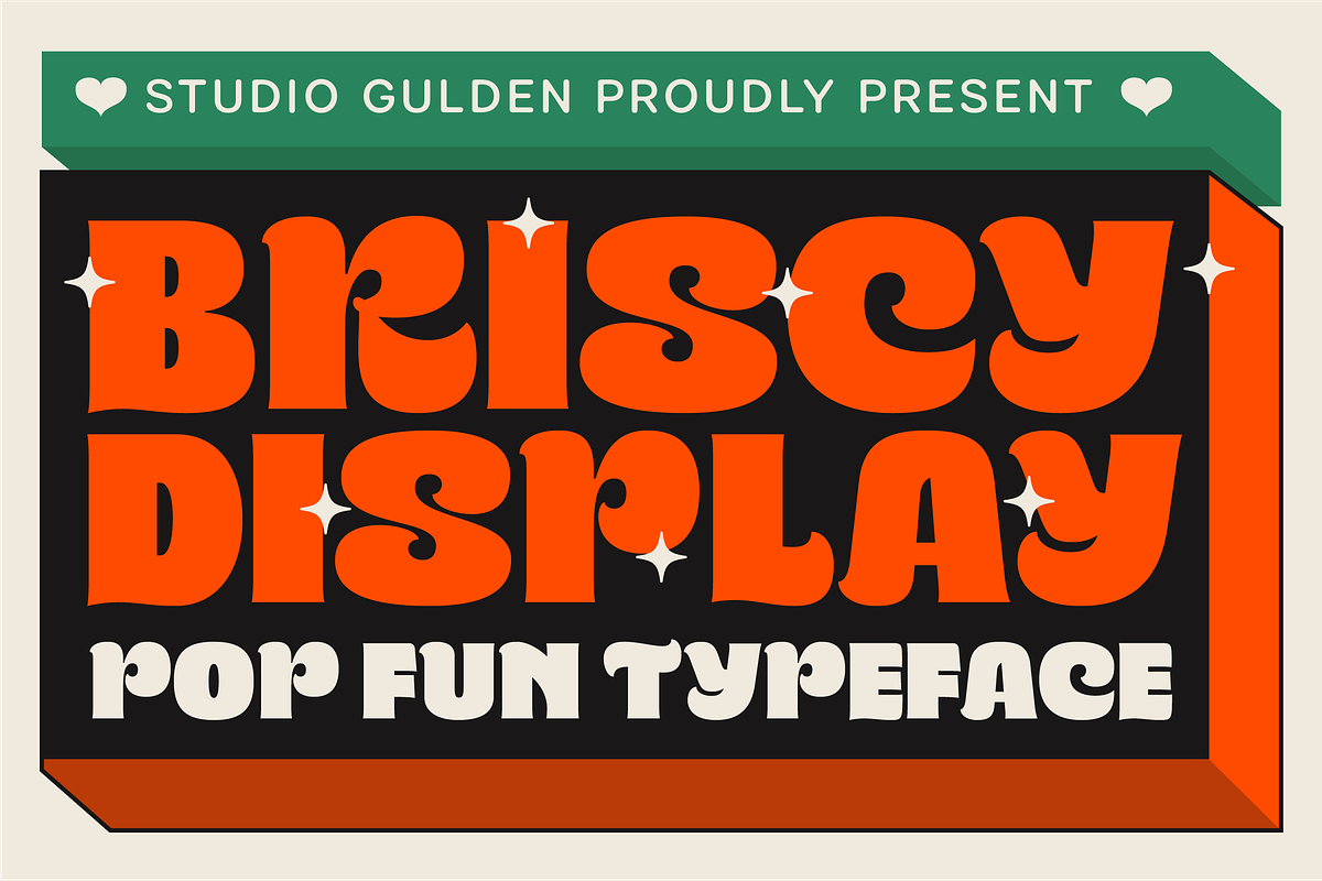 SG - BRISCY Display Font, a Font by Studio Gulden (Photo 1 of 12)