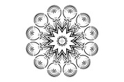 Black and White Mandala Patterns Set, a Decorative Illustration by NJ Himel (Thumbnail 31 of 101)