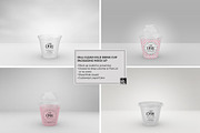 Clear Cold Drink Cups Mockup, a Cups & Container Mockup by INCDesign (Thumbnail 11 of 20)