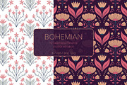 Bohemian Floral Pattern Collection, a Graphic by Asya Melkonyan Patterns (Thumbnail 1 of 15)