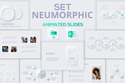 Set Neumorphic Animated Template, a Presentation Template by Infographics project (Thumbnail 1 of 13)