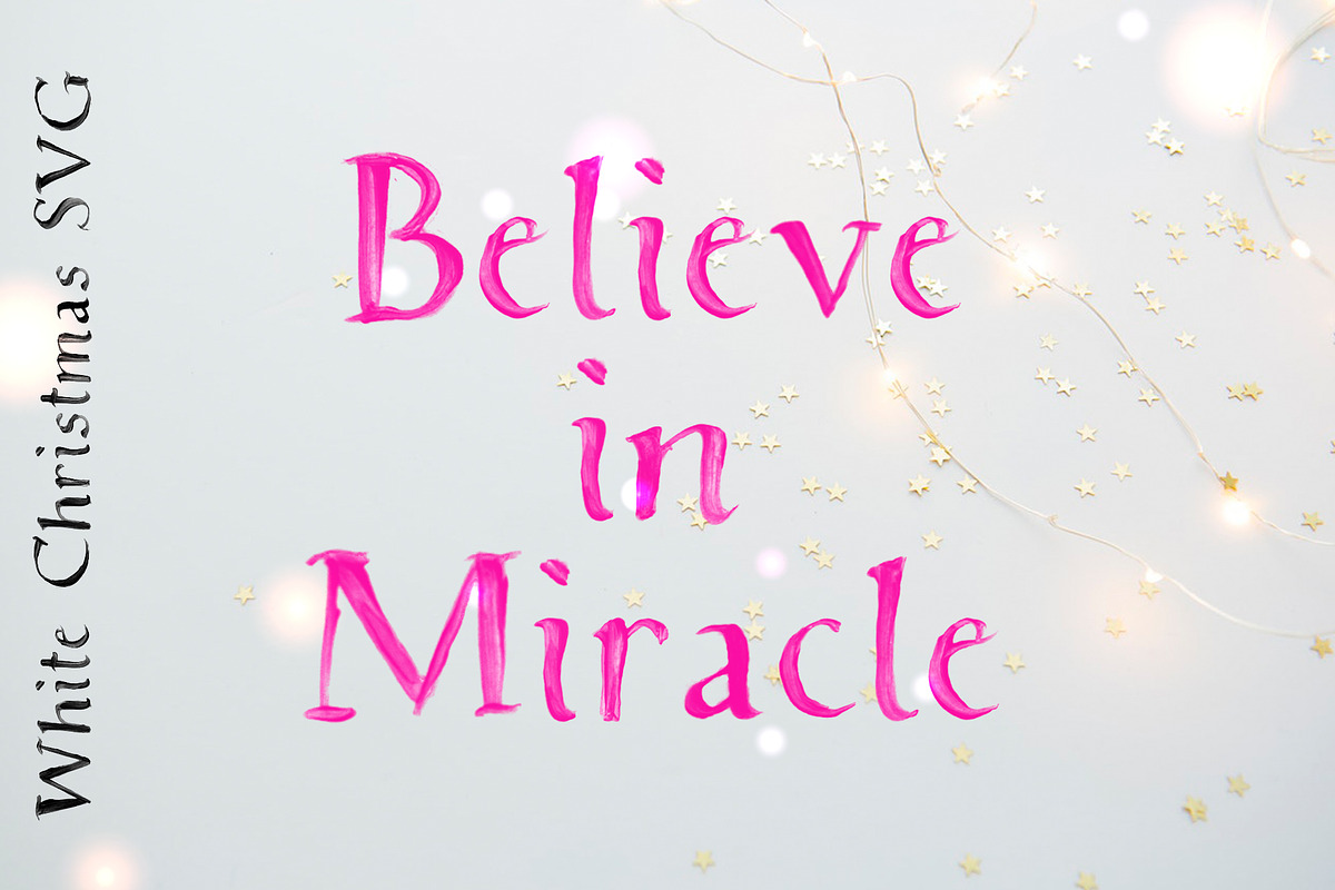 White Christmas SVG Font preview 5