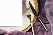 Halloween Card Mockup 5x7 Menu fall, a Packaging Mockup by PawMockups (Thumbnail 4 of 10)