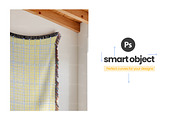 Woven Blanket Mockup | Hang on Wall, an Apparel Mockup by Mockups Studio (Thumbnail 6 of 9)
