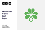 Minimalist Clover Leaf Logo, a Branding & Logo Template by Luxury Logos (Thumbnail 1 of 4)