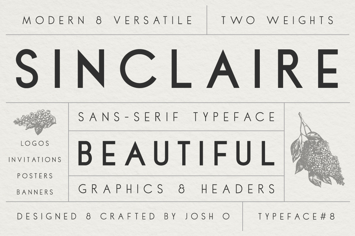 Sans Serif Typeface Collection, a Sans Serif Font by Josh O. (Photo 2 of 8)